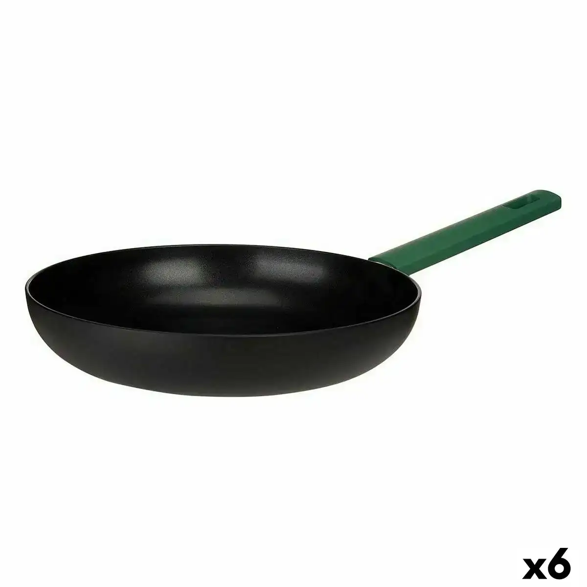 Poele o 28 cm noir vert 6 unites _7750. Bienvenue sur DIAYTAR SENEGAL - Où l'Élégance Rencontrer la Tradition. Explorez notre gamme variée et trouvez des articles qui marient le chic moderne au charme ancestral.