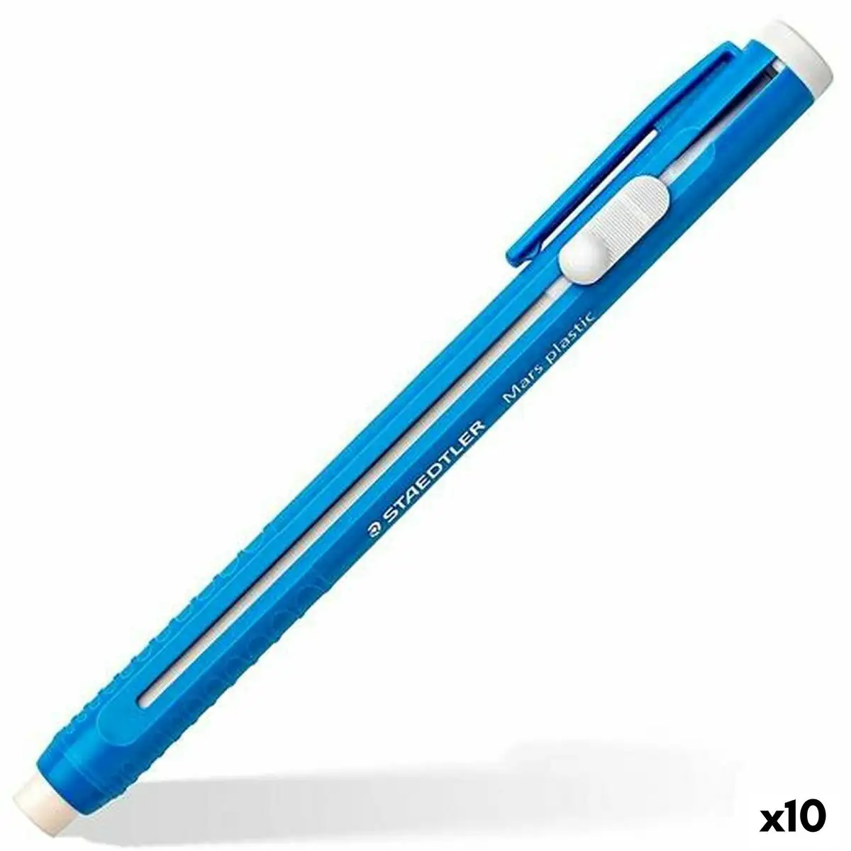 Porte gomme staedtler mars plastic bleu 10 unites _2986. DIAYTAR SENEGAL - Votre Escale Shopping incontournable. Explorez notre boutique en ligne et dénichez des trésors qui reflètent la richesse culturelle et la modernité du Sénégal.