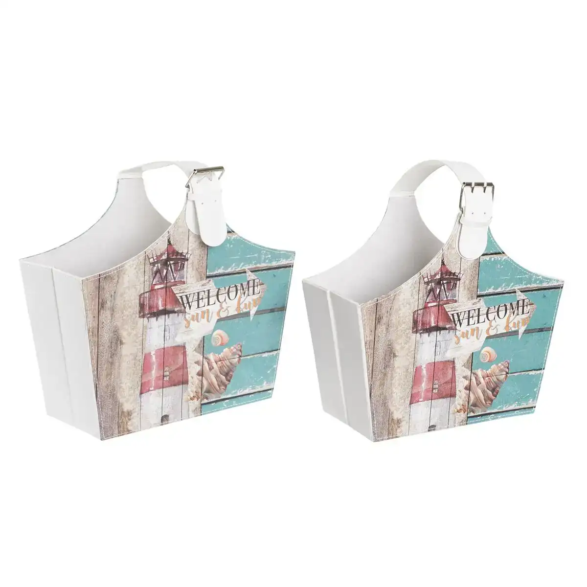 Porte revues dkd home decor 40 x 18 x 41 cm multicouleur carton mediterraneen 2 unites _4889. DIAYTAR SENEGAL - Là où Chaque Produit a son Histoire. Découvrez notre gamme de produits, chacun portant en lui le récit de l'artisanat et de la passion, pour vous offrir une expérience de shopping authentique.