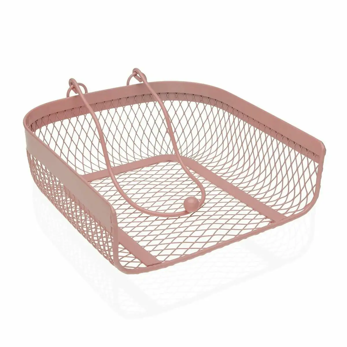 Porte serviettes versa rose metal 20 x 6 8 x 18 5 cm _7593. DIAYTAR SENEGAL - Où Choisir est un Plaisir. Explorez notre boutique en ligne et choisissez parmi des produits de qualité qui satisferont vos besoins et vos goûts.