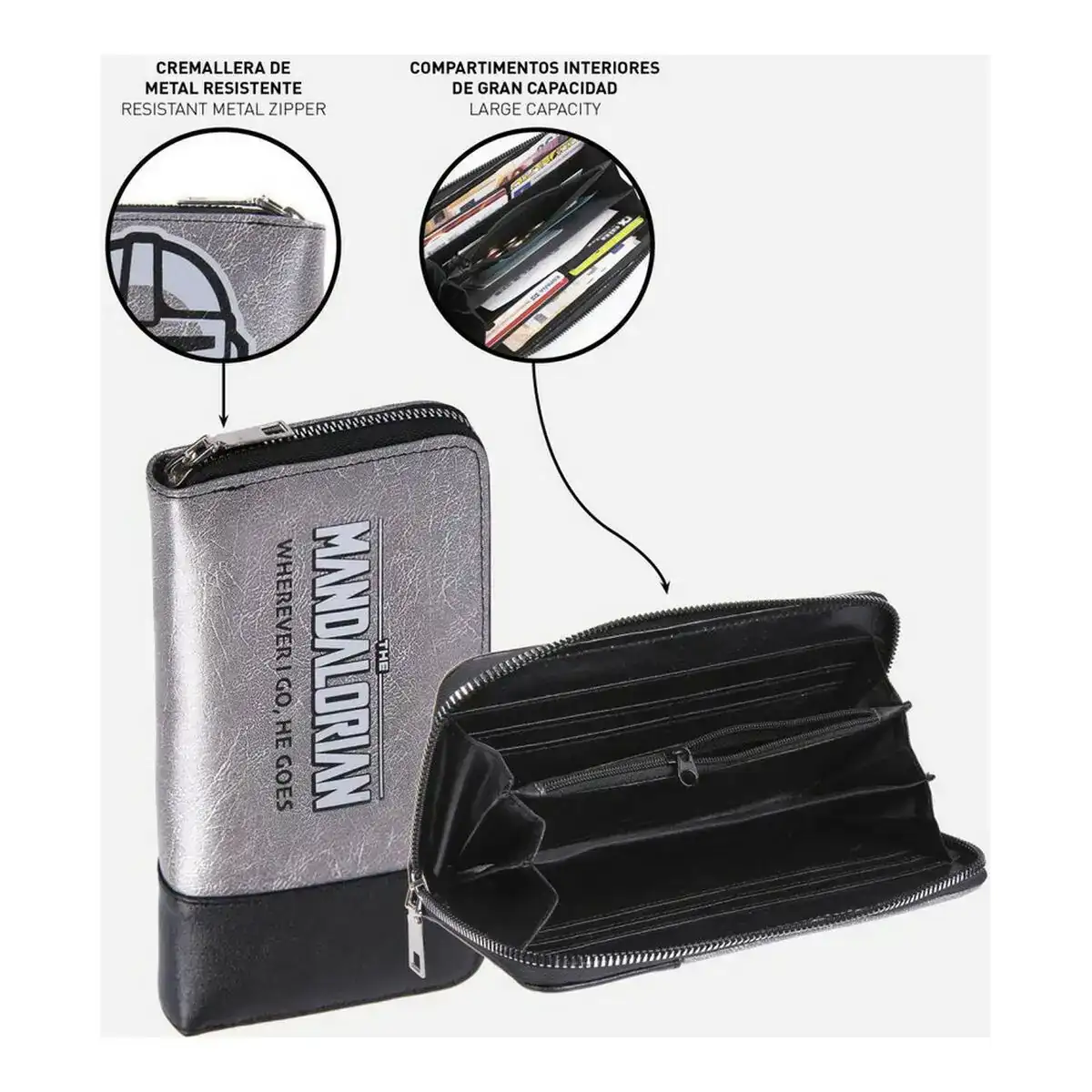 Portefeuille the mandalorian gris_1143. Découvrez DIAYTAR SENEGAL - Votre Destination de Shopping Inspirée. Naviguez à travers nos offres variées et trouvez des articles qui reflètent votre personnalité et vos goûts.