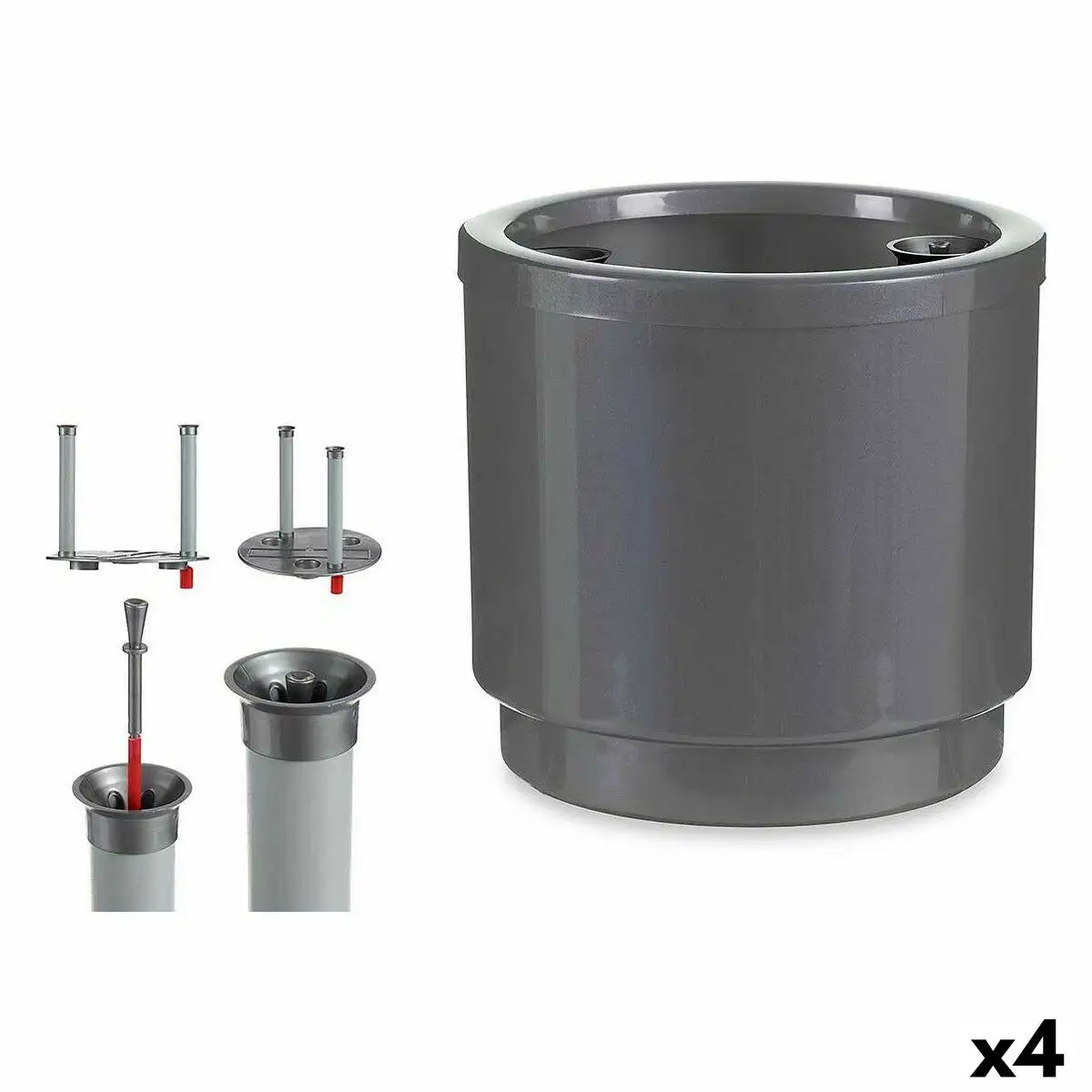 Pot auto arrosant argente polypropylene 26 x 25 x 26 cm 4 unites _6285. Découvrez DIAYTAR SENEGAL - Là où le Choix Rencontre la Qualité. Parcourez notre gamme diversifiée et choisissez parmi des produits conçus pour exceller dans tous les aspects de votre vie.