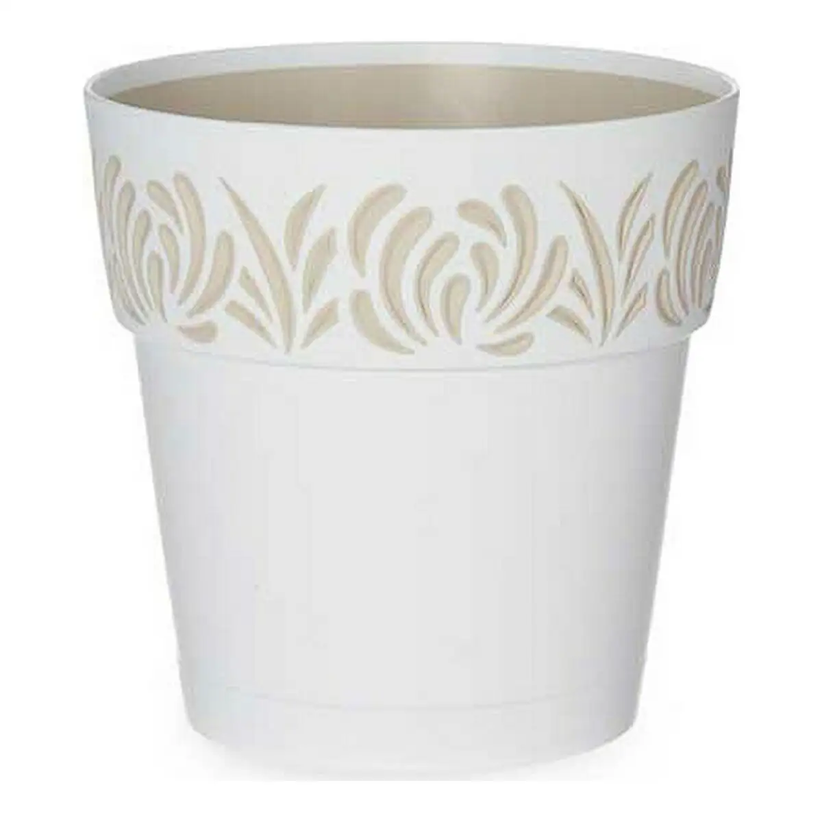 Pot auto arrosant stefanplast gaia blanc beige 15 x 15 x 15 cm plastique_5575. DIAYTAR SENEGAL - L'Art de Choisir, l'Art de Vivre. Parcourez notre boutique en ligne et choisissez parmi des produits de qualité qui ajoutent de l'élégance à votre quotidien.