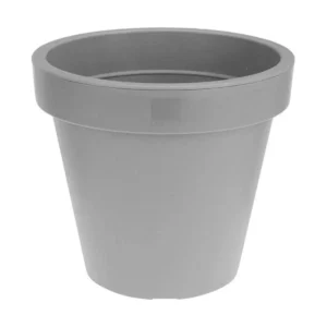 Pot plastiken gris polypropylene o 30 cm _2880. DIAYTAR SENEGAL - Votre Escapade Shopping Virtuelle. Explorez notre boutique en ligne et dénichez des trésors qui évoquent la culture et le savoir-faire sénégalais, un clic à la fois.