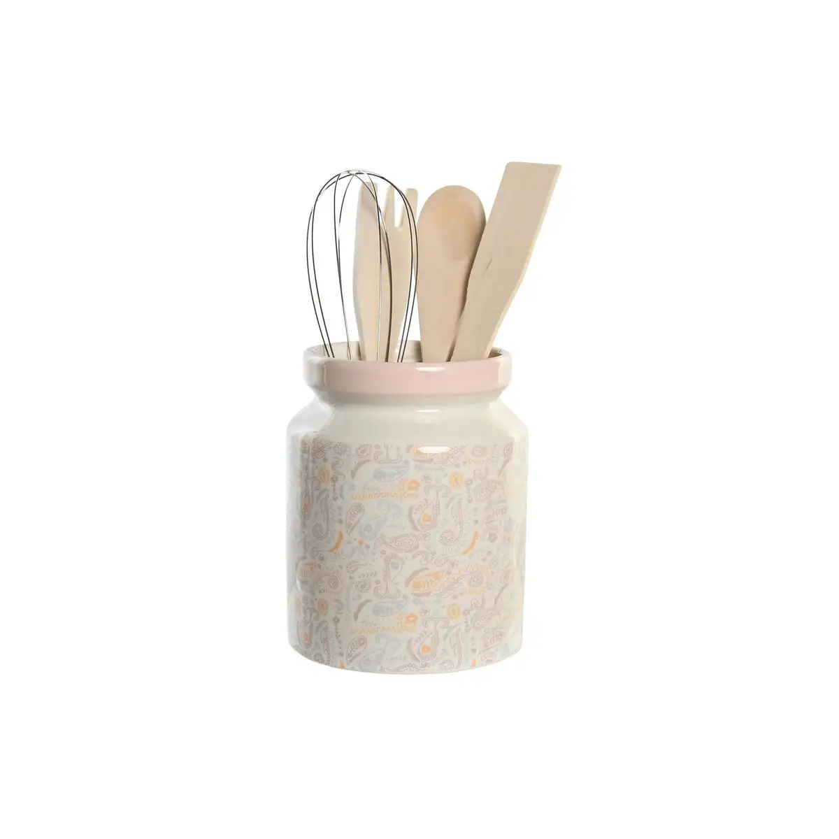 Pot pour ustensiles de cuisine dkd home decor rose metal blanc dolomite bois mdf 12 x 12 x 25 cm 5 unites _3155. DIAYTAR SENEGAL - L'Art de Vivre l'Excellence au Quotidien. Explorez notre gamme et choisissez des produits qui ajoutent une note de prestige à votre vie.