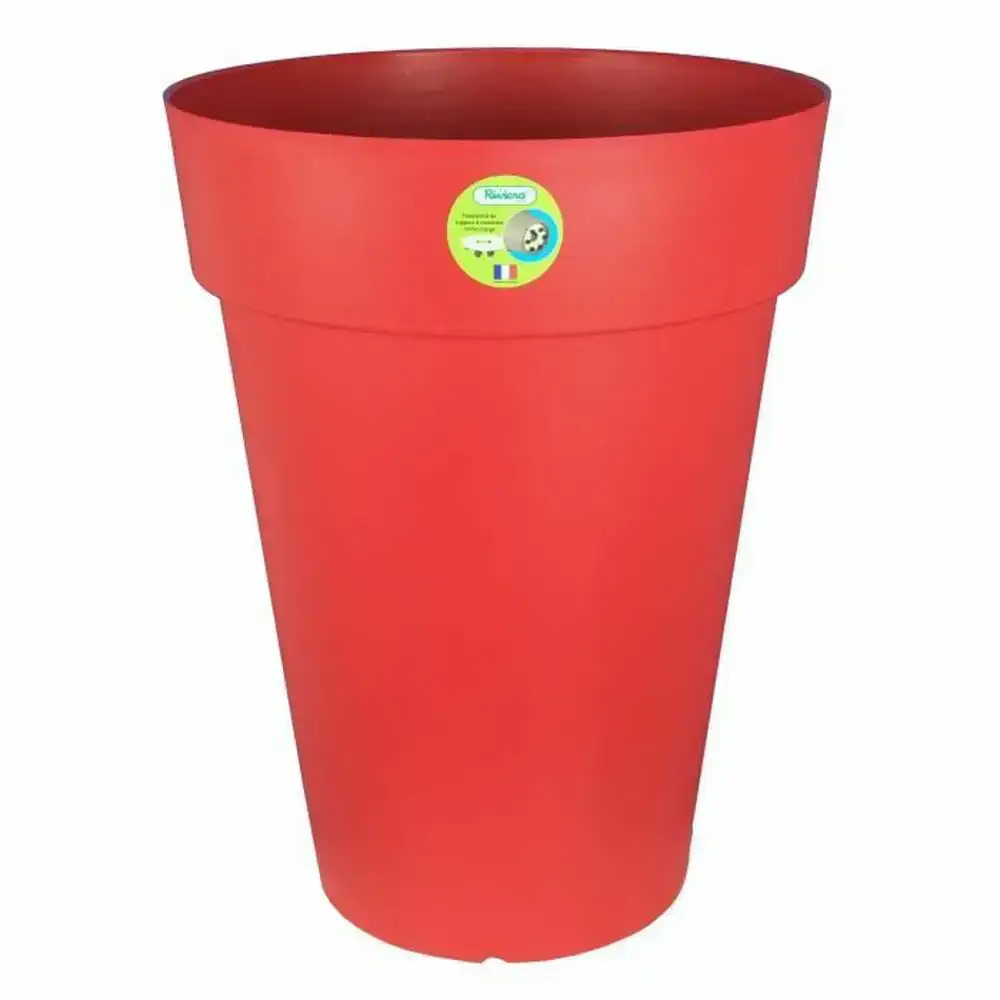 Pot riviera rouge plastique rond o 50 cm o 50 x 66 cm_1798. DIAYTAR SENEGAL - Votre Escale Shopping incontournable. Explorez notre boutique en ligne et dénichez des trésors qui reflètent la richesse culturelle et la modernité du Sénégal.
