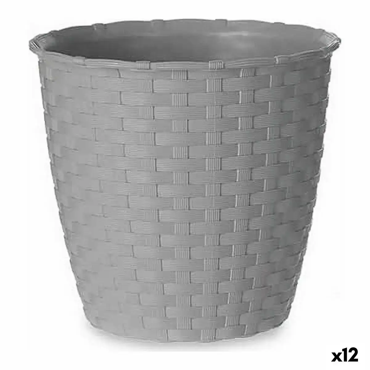 Pot stefanplast gris plastique 14 x 13 x 14 cm 12 unites _6155. DIAYTAR SENEGAL - Où le Shopping Devient une Aventure Culturelle. Plongez dans notre univers de produits qui célèbrent l'héritage et l'artisanat du Sénégal.