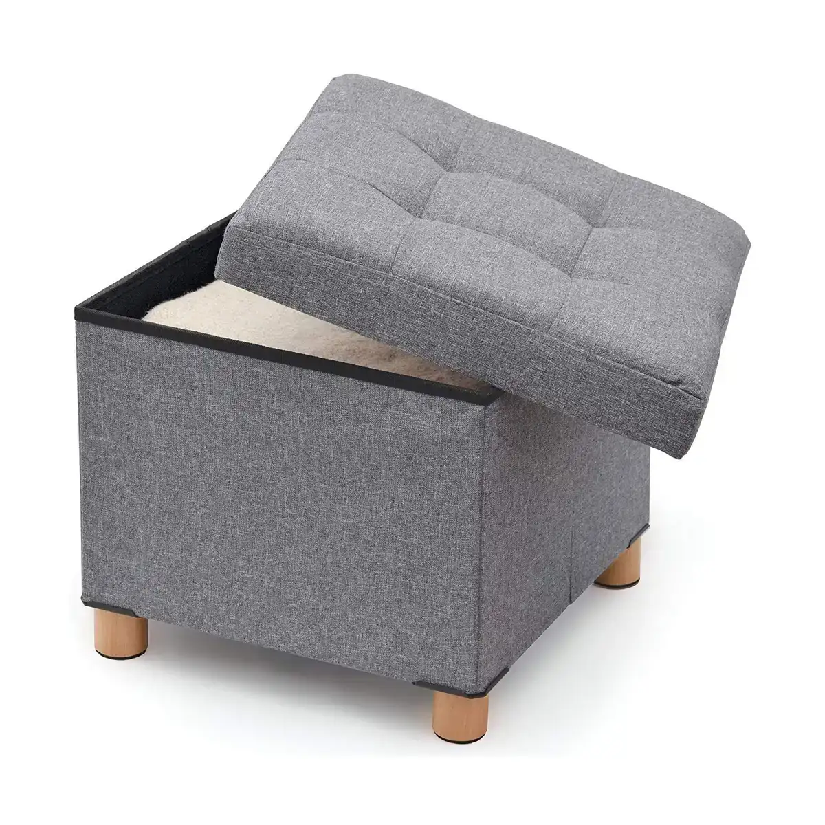 Pouf domopak living tissu 38 x 38 x 34 cm _5486. DIAYTAR SENEGAL - Où Choisir Devient un Acte de Découverte. Découvrez notre gamme et choisissez des produits qui éveillent votre curiosité et élargissent vos horizons.