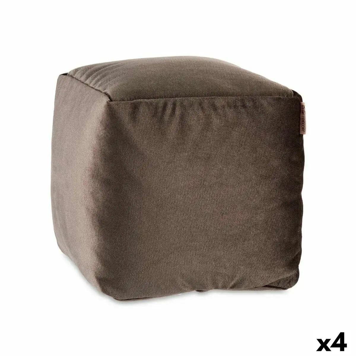 Pouf velours gris 30 x 30 x 30 cm 4 unites _5012. DIAYTAR SENEGAL - Votre Boutique en Ligne, Votre Choix Illimité. Parcourez nos rayons et découvrez des produits qui vous inspirent, de la mode à la maison et bien plus.