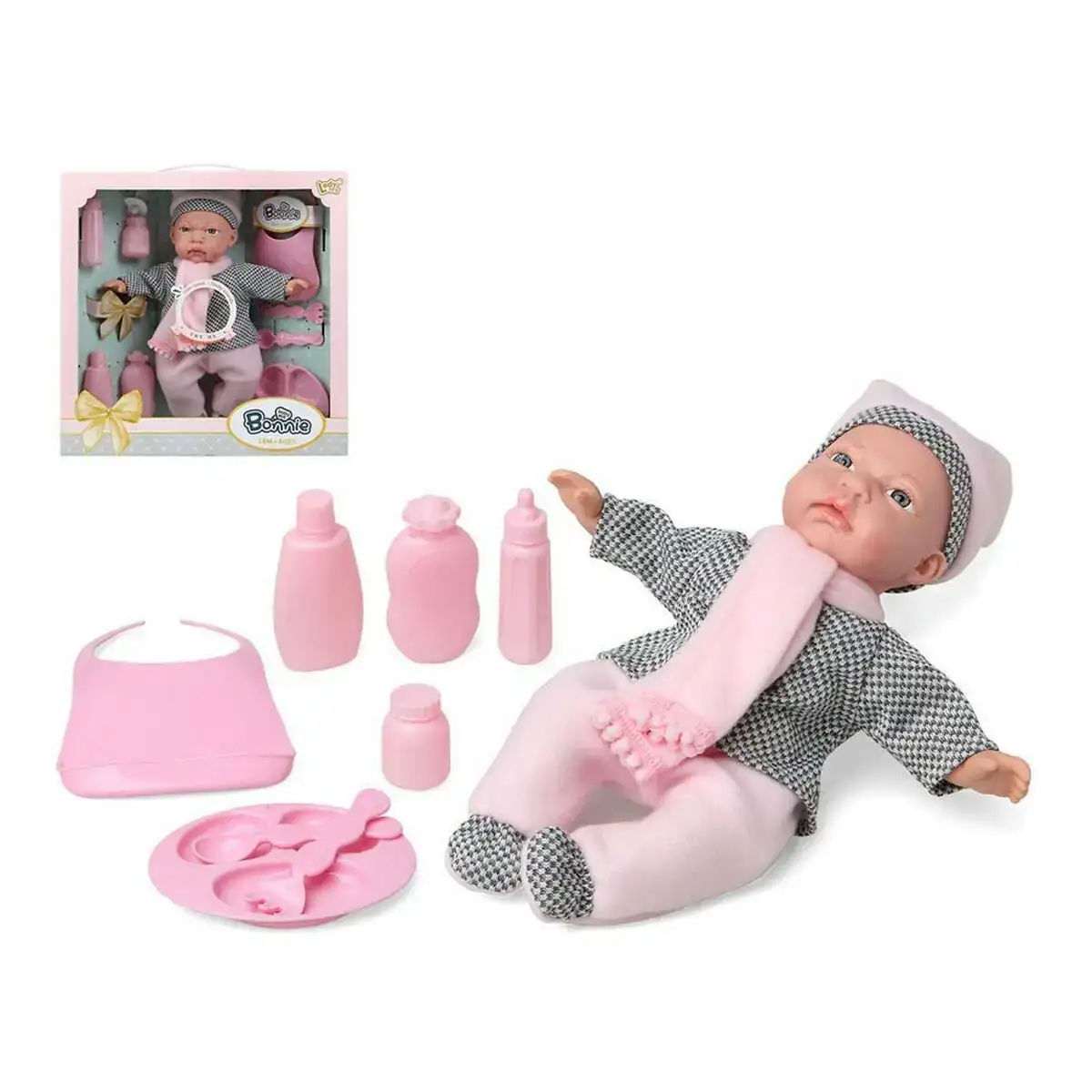 Poupee bebe rose 34 cm _5196. DIAYTAR SENEGAL - L'Univers de l'Élégance Accessible. Plongez dans notre catalogue et choisissez des produits qui allient sophistication et accessibilité pour un shopping exquis.
