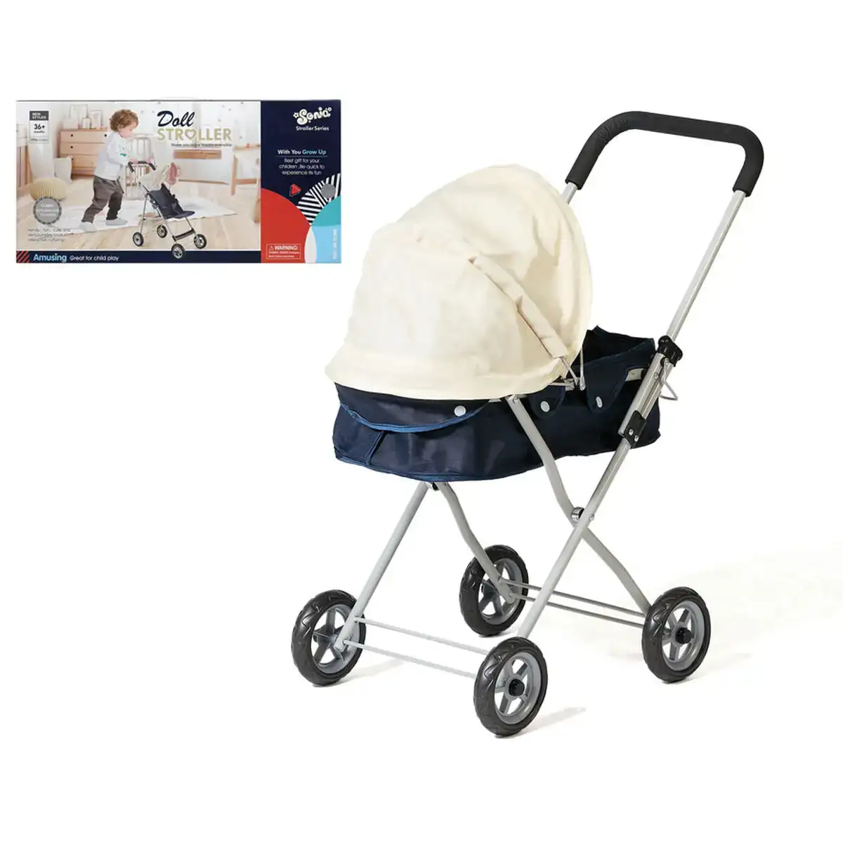 Poussette pour poupees doll 54 x 27 cm_3266. DIAYTAR SENEGAL - Où Choisir Devient un Acte de Découverte. Découvrez notre gamme et choisissez des produits qui éveillent votre curiosité et élargissent vos horizons.