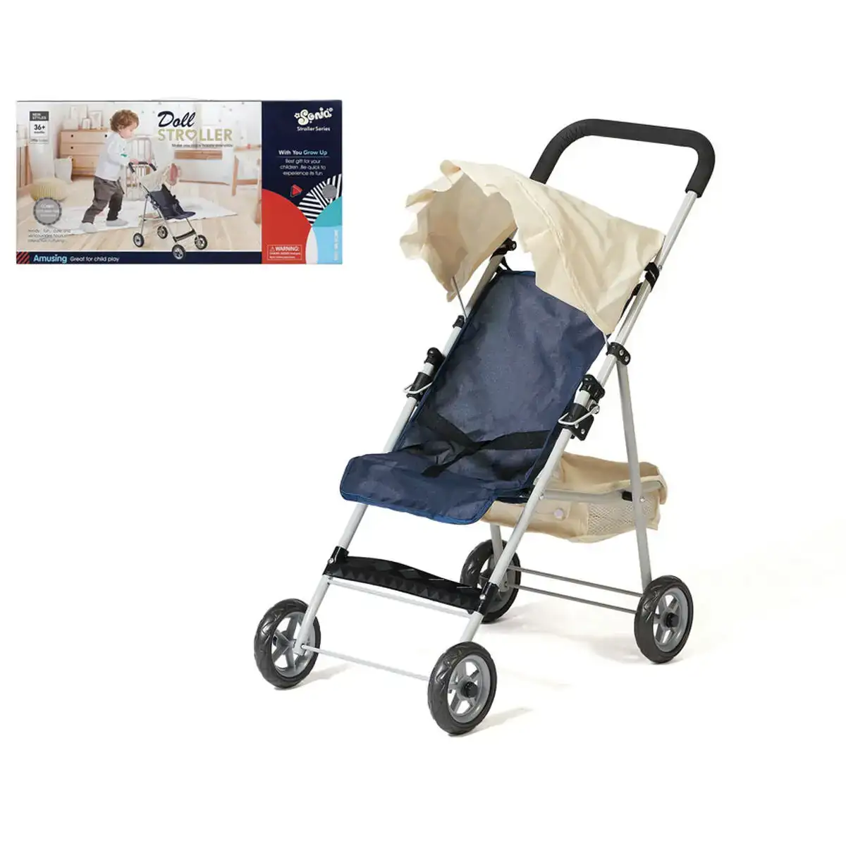 Poussette pour poupees stroller 54 x 27 cm_5410. DIAYTAR SENEGAL - Là où Chaque Clic Compte. Parcourez notre boutique en ligne et laissez-vous guider vers des trouvailles uniques qui enrichiront votre quotidien.