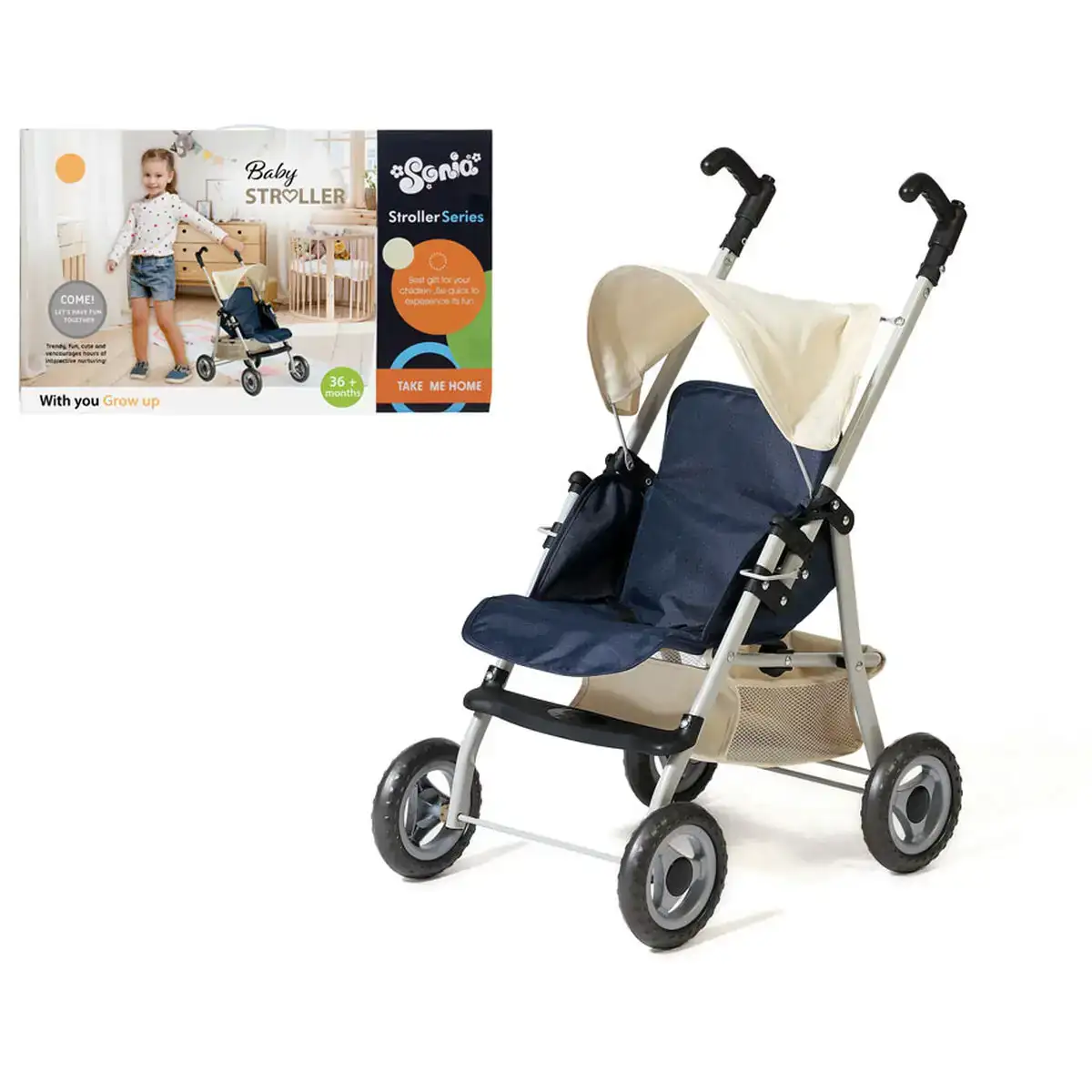 Poussette pour poupees stroller series 50 x 30 cm_6049. DIAYTAR SENEGAL - L'Art de Choisir, l'Art de S'émerveiller. Explorez notre boutique en ligne et choisissez des articles qui éveillent votre sens de l'émerveillement.