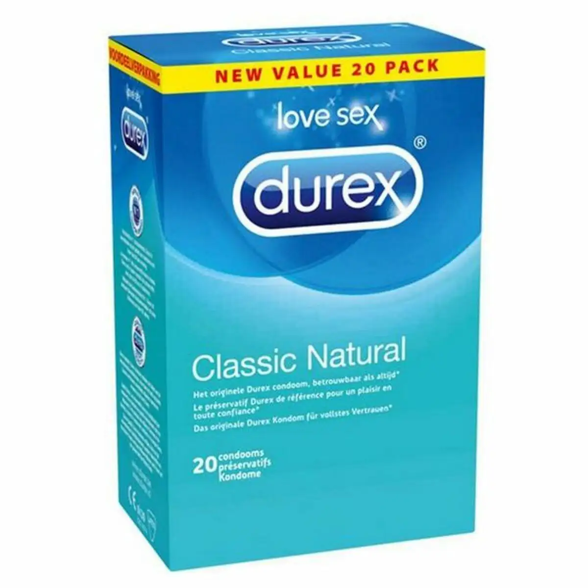 Preservatifs naturels classiques 20 unites durex_8240. DIAYTAR SENEGAL - Votre Destination pour un Shopping Réfléchi. Découvrez notre gamme variée et choisissez des produits qui correspondent à vos valeurs et à votre style de vie.