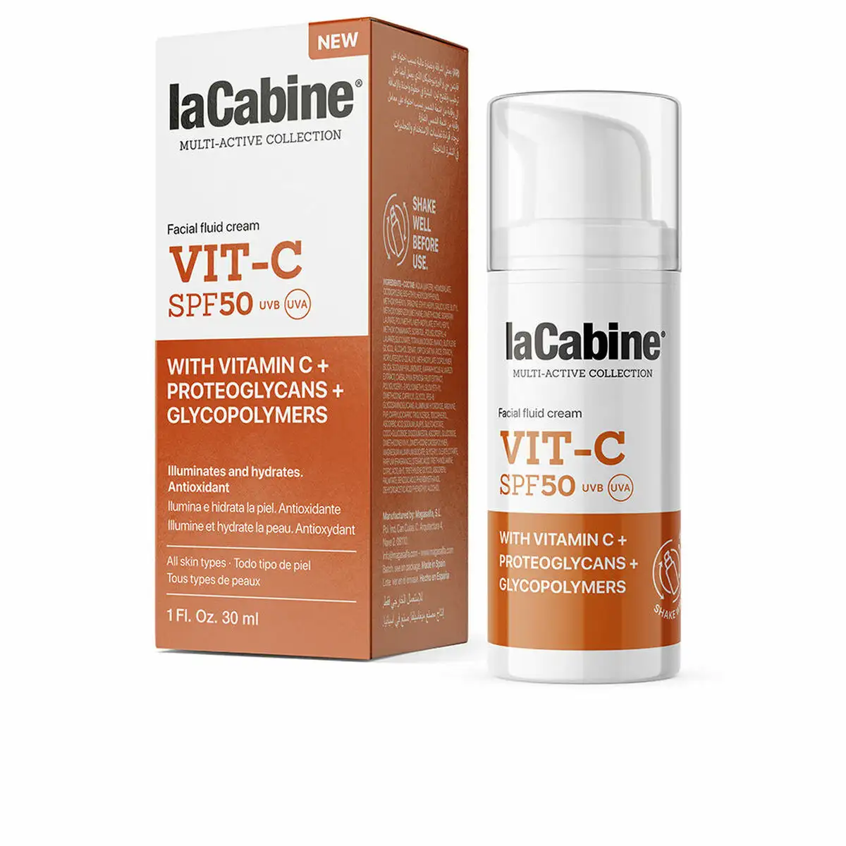 Protecteur solaire fluide lacabine vitamine c spf 50 30 ml_6187. DIAYTAR SENEGAL - Où Choisir est un Plaisir. Explorez notre boutique en ligne et choisissez parmi des produits de qualité qui satisferont vos besoins et vos goûts.