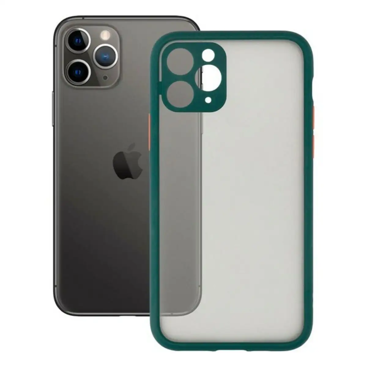 Protection pour telephone portable iphone 11 pro ksix duo soft vert_9877. DIAYTAR SENEGAL - Votre Escapade Shopping Virtuelle. Explorez notre boutique en ligne et dénichez des trésors qui évoquent la culture et le savoir-faire sénégalais, un clic à la fois.