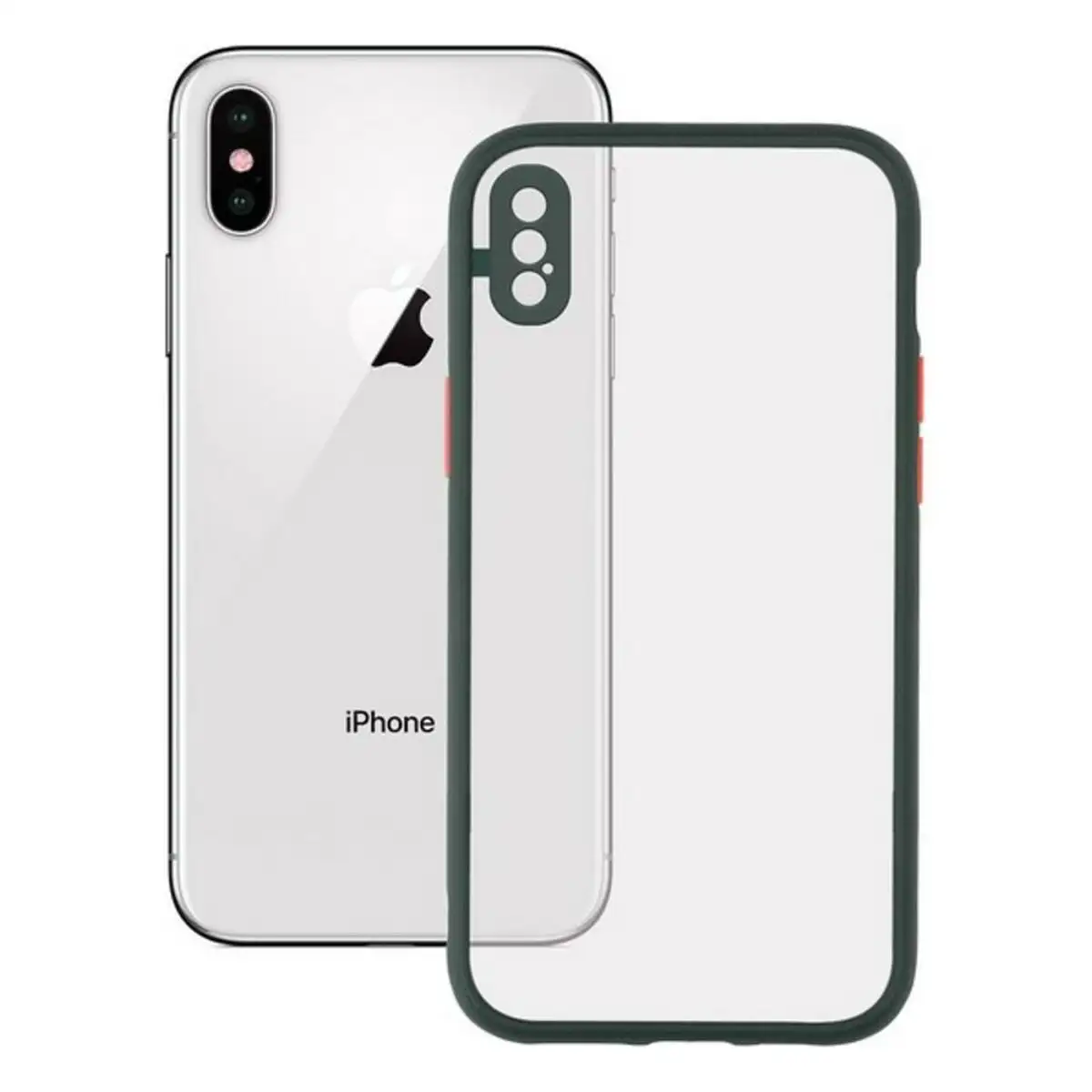 Protection pour telephone portable iphone x xs ksix duo soft vert_2391. DIAYTAR SENEGAL - Où Choisir est un Acte de Création. Naviguez à travers notre plateforme et choisissez des produits qui complètent votre histoire personnelle.