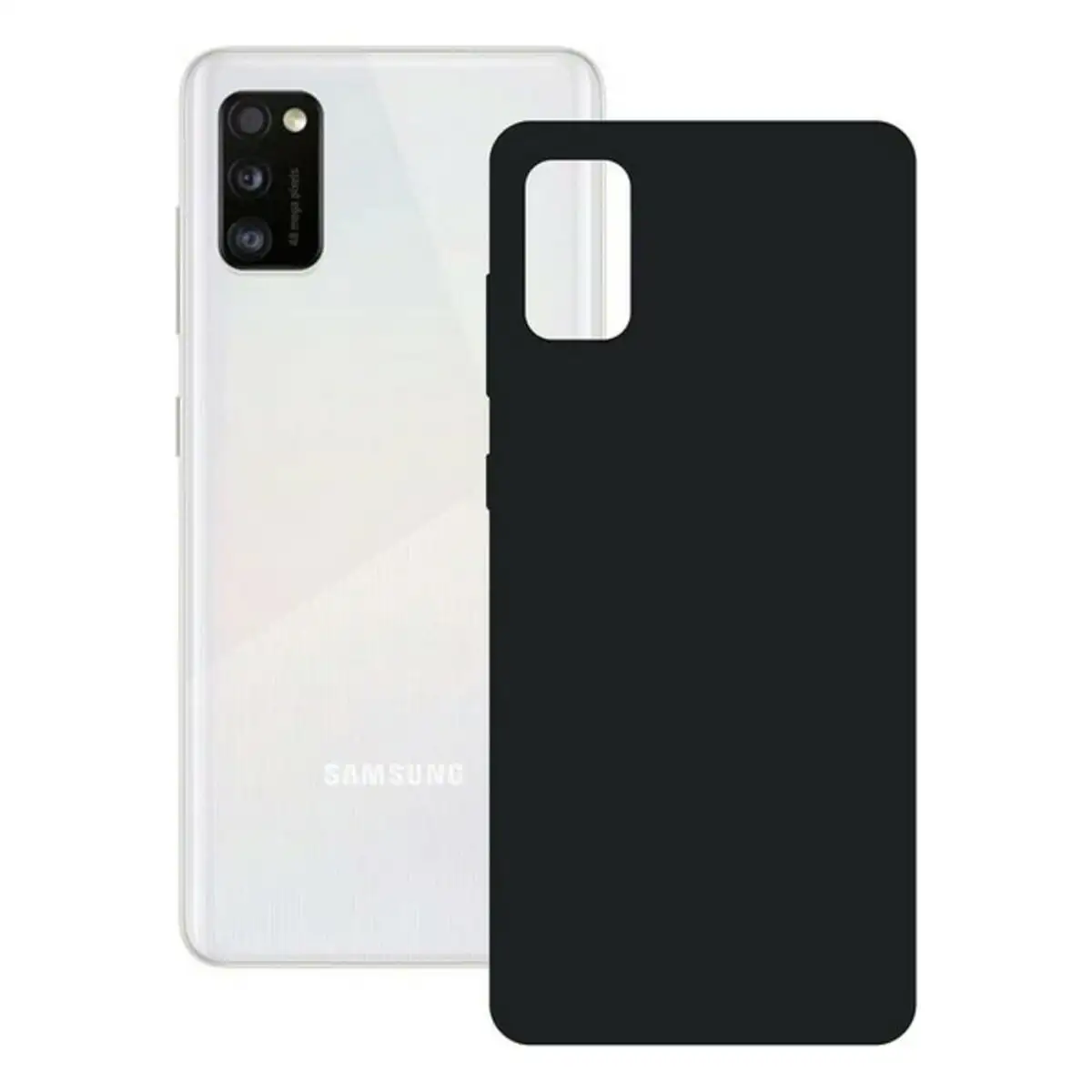 Protection pour telephone portable samsung galaxy a41 ksix silk noir_8630. DIAYTAR SENEGAL - Là où Chaque Produit a son Propre Éclat. Explorez notre boutique en ligne et trouvez des articles qui ajoutent de la brillance à votre quotidien.