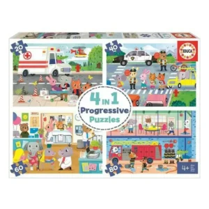 Puzzle educa 20 40 60 80 animaux 48 pcs _5593. DIAYTAR SENEGAL - Où Choisir est une Découverte. Parcourez notre catalogue et trouvez des articles qui éveillent votre curiosité et enrichissent votre expérience shopping.