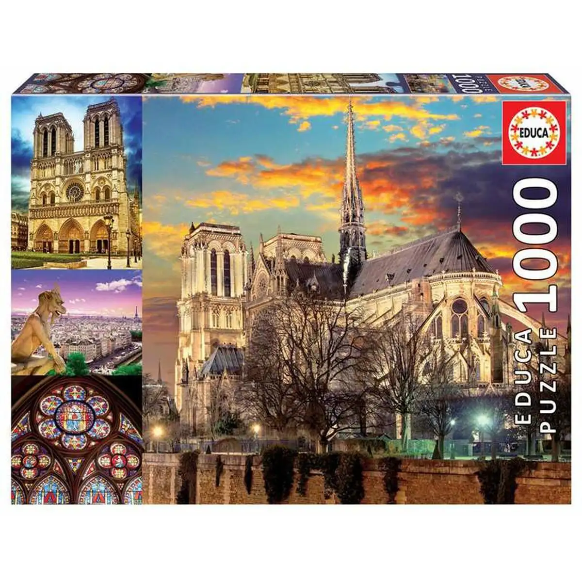 Puzzle educa notre dame 1000 pieces_3223. Bienvenue chez DIAYTAR SENEGAL - Où Chaque Objet a sa Propre Histoire. Découvrez notre sélection soigneusement choisie et choisissez des produits qui racontent le patrimoine sénégalais.