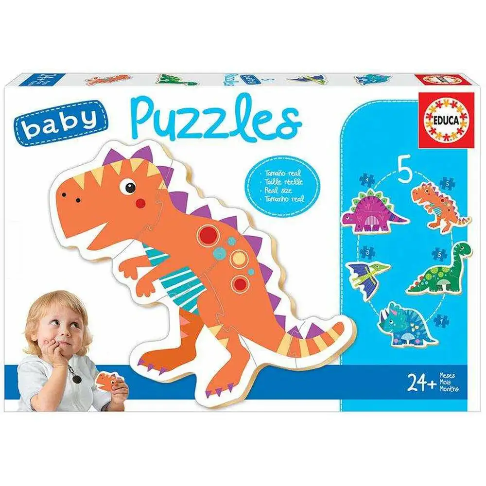 Puzzle enfant educa dinosaure 5 pieces_7833. DIAYTAR SENEGAL - Votre Portail vers l'Extraordinaire. Parcourez nos collections et découvrez des produits qui vous emmènent au-delà de l'ordinaire, créant une expérience de shopping mémorable.