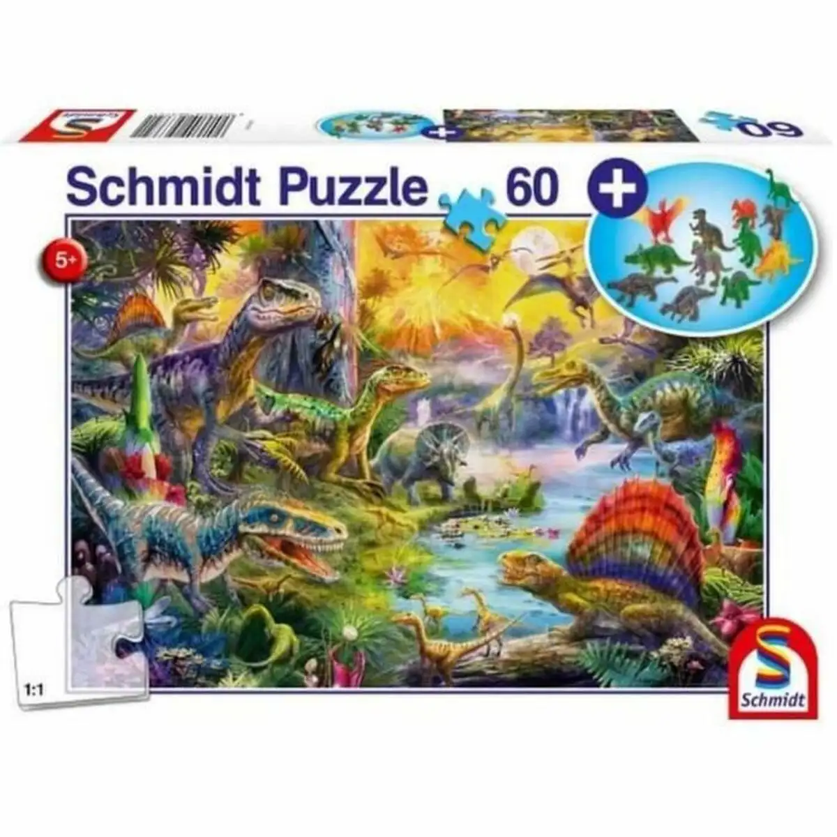 Puzzle schmidt spiele dinosaurs figurines 60 pieces_6717. DIAYTAR SENEGAL - Votre Passage vers l'Éclat et la Beauté. Explorez notre boutique en ligne et trouvez des produits qui subliment votre apparence et votre espace.