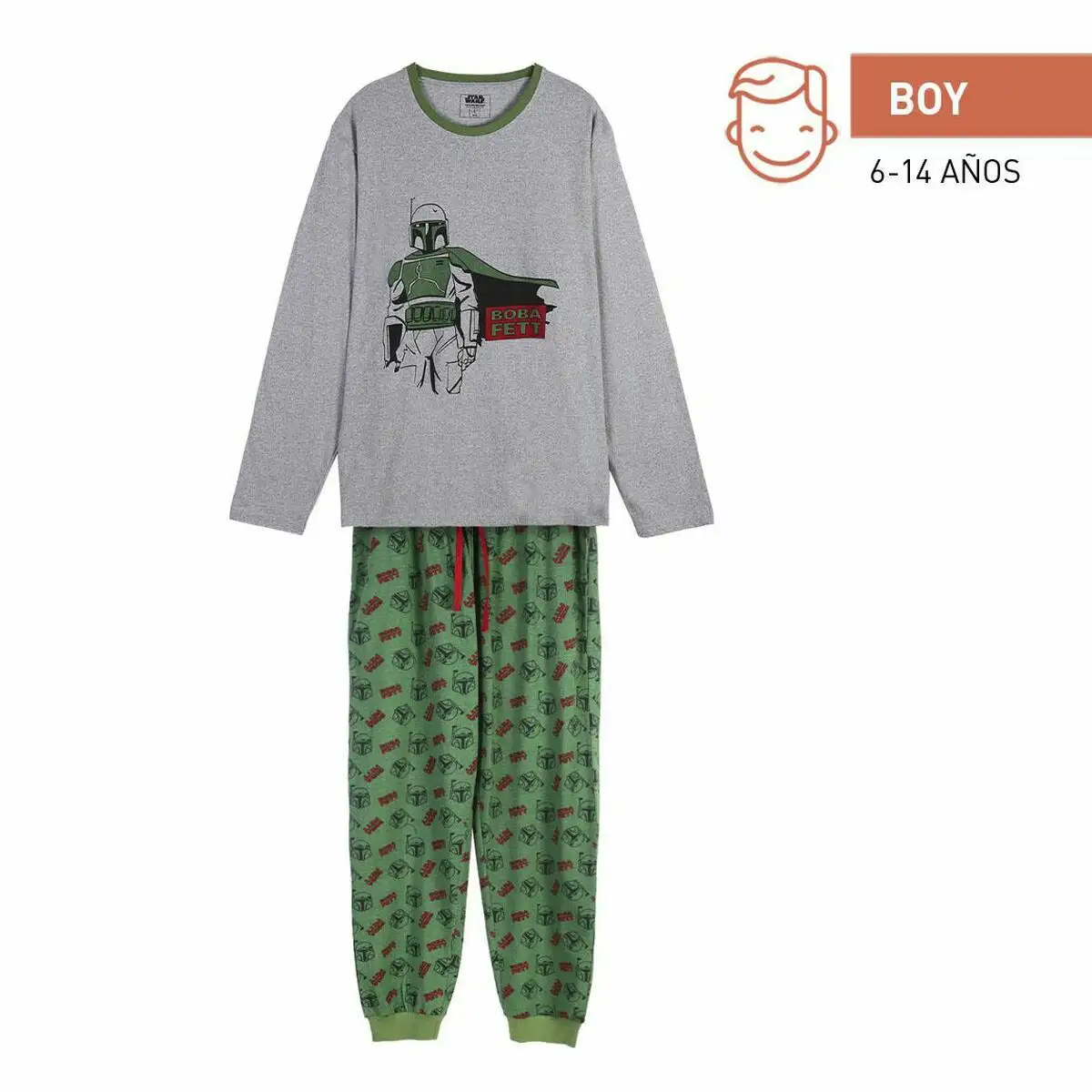 Pyjama enfant boba fett vert fonce_9857. DIAYTAR SENEGAL - L'Artisanat à Portée de Clic. Découvrez notre boutique en ligne pour trouver des produits uniques qui célèbrent la créativité et l'artisanat sénégalais.