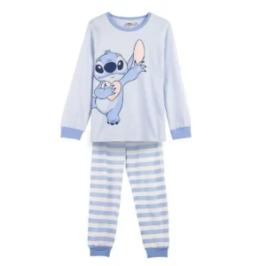 Pyjama enfant stitch bleu clair_9998. DIAYTAR SENEGAL - L'Art de Vivre le Shopping Authentique. Découvrez notre boutique en ligne et trouvez des produits qui célèbrent la culture et l'héritage du Sénégal.