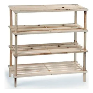 Range chaussures confortime bois 4 etageres_8404. DIAYTAR SENEGAL - Où Choisir est un Acte de Création. Naviguez à travers notre plateforme et choisissez des produits qui complètent votre histoire personnelle.