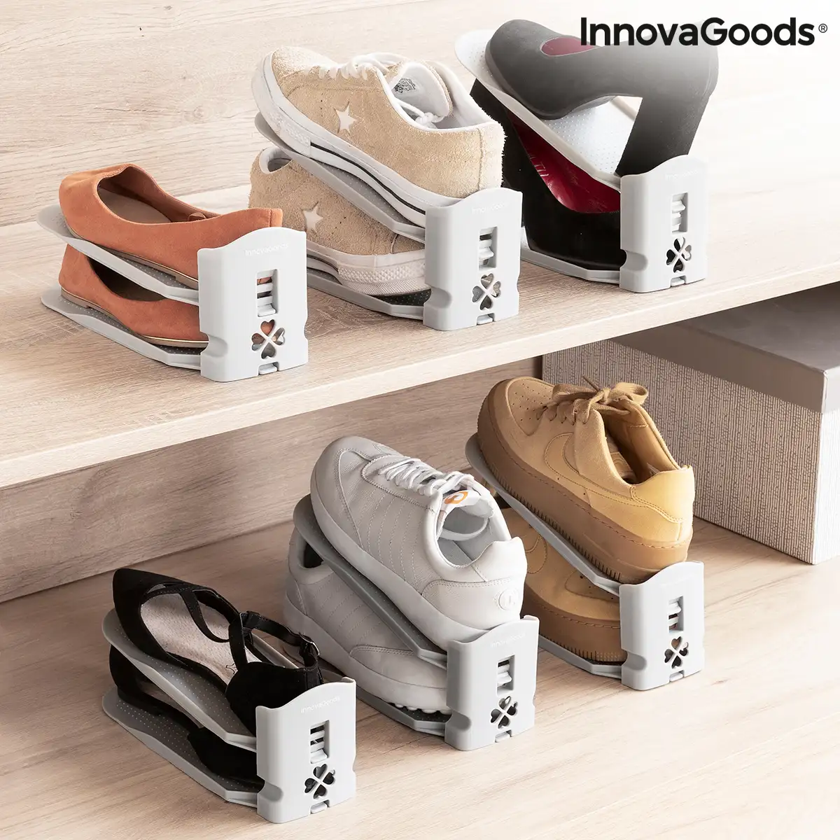 Range chaussures reglable sholzzer innovagoods 6 unites reconditionne a _4328. DIAYTAR SENEGAL - L'Art de Magasiner sans Limites. Naviguez à travers notre collection diversifiée pour trouver des produits qui élargiront vos horizons shopping.