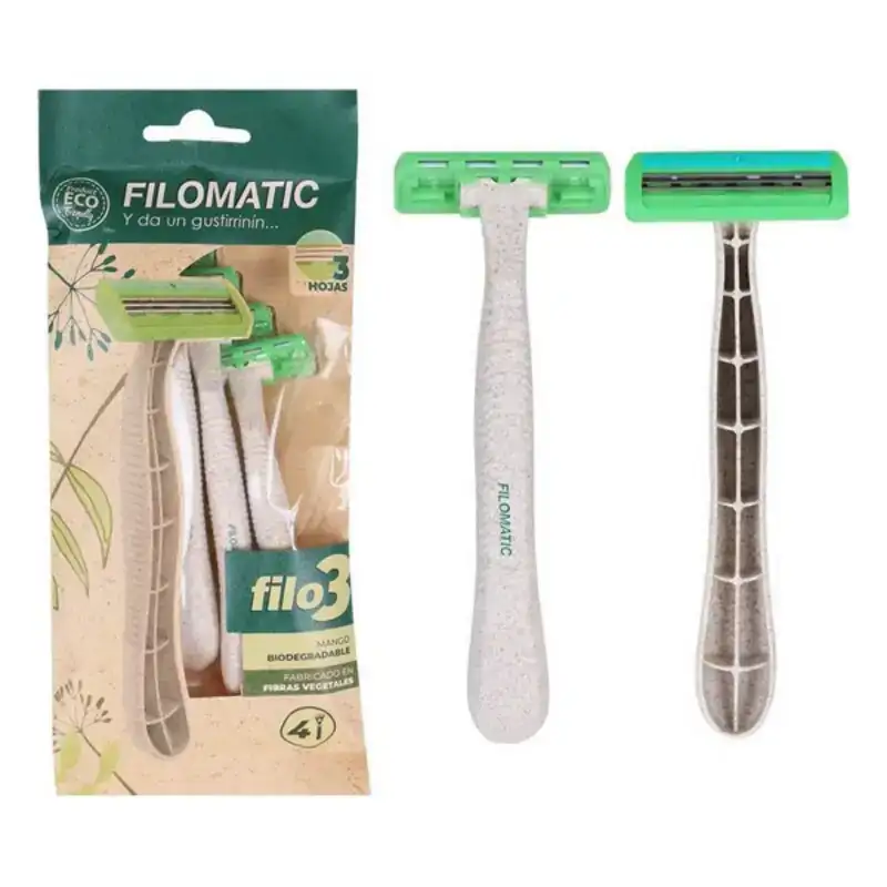 Rasoir bio triple 4 pcs _1627. DIAYTAR SENEGAL - Où Chaque Achat Raconte une Histoire. Parcourez notre boutique en ligne pour trouver des articles qui évoquent le savoir-faire et la tradition du Sénégal.