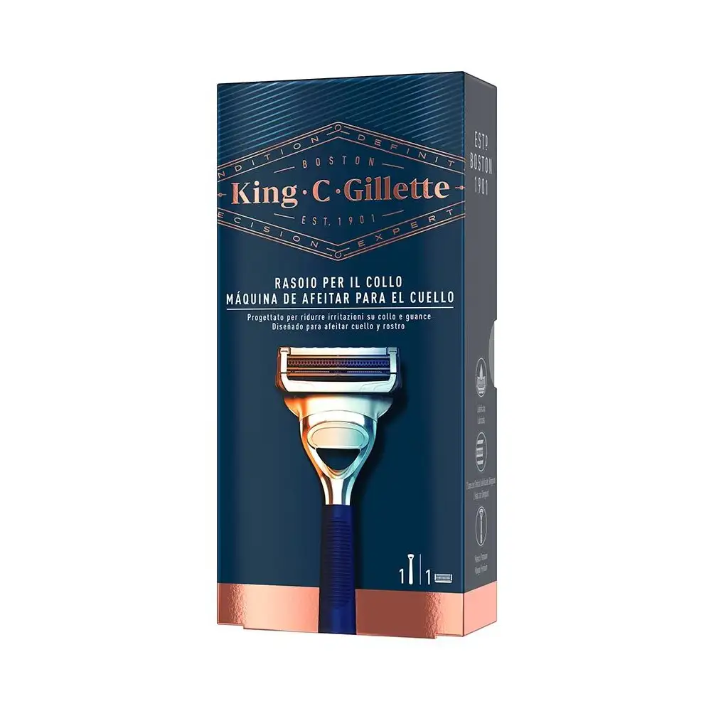 Rasoir king c gillette neck razor bleu_6720. Entrez dans l'Univers de DIAYTAR SENEGAL - Où Choisir est un Plaisir. Explorez notre catalogue diversifié et trouvez des articles qui reflètent vos goûts et votre personnalité.