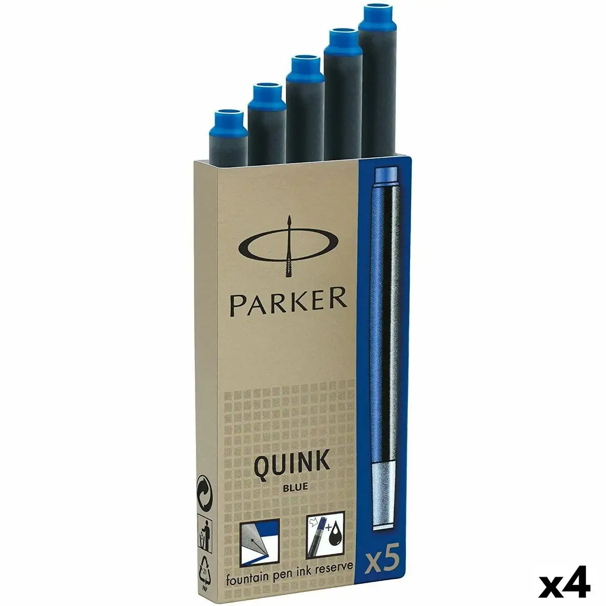 Recharge d encre de stylo plume parker quink ink 5 pieces bleu 0 7 mm 4 unites _2186. Bienvenue chez DIAYTAR SENEGAL - Où le Shopping Devient un Voyage. Explorez notre plateforme pour dénicher des produits uniques, racontant l'histoire et l'âme du Sénégal.