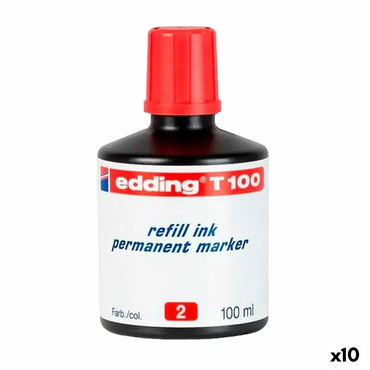 Recharge d encre edding t100 permanent rouge 100 ml 10 unites _7441. DIAYTAR SENEGAL - Votre Destination pour un Shopping Réfléchi. Découvrez notre gamme variée et choisissez des produits qui correspondent à vos valeurs et à votre style de vie.