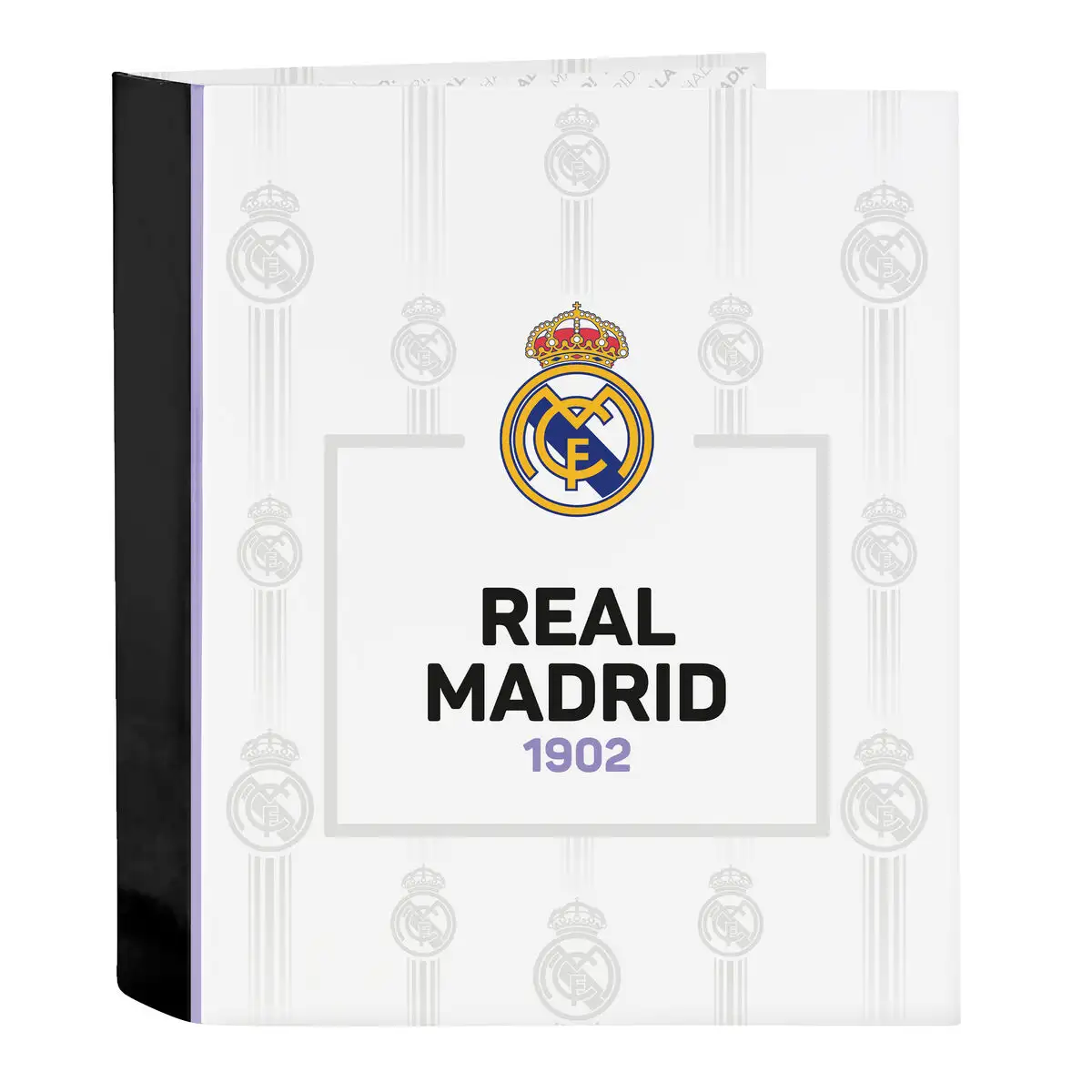 Reliure a anneaux real madrid c f noir blanc a4 27 x 33 x 6 cm _7477. DIAYTAR SENEGAL - L'Art de Vivre en Couleurs. Découvrez notre boutique en ligne et trouvez des produits qui ajoutent une palette vibrante à votre quotidien.