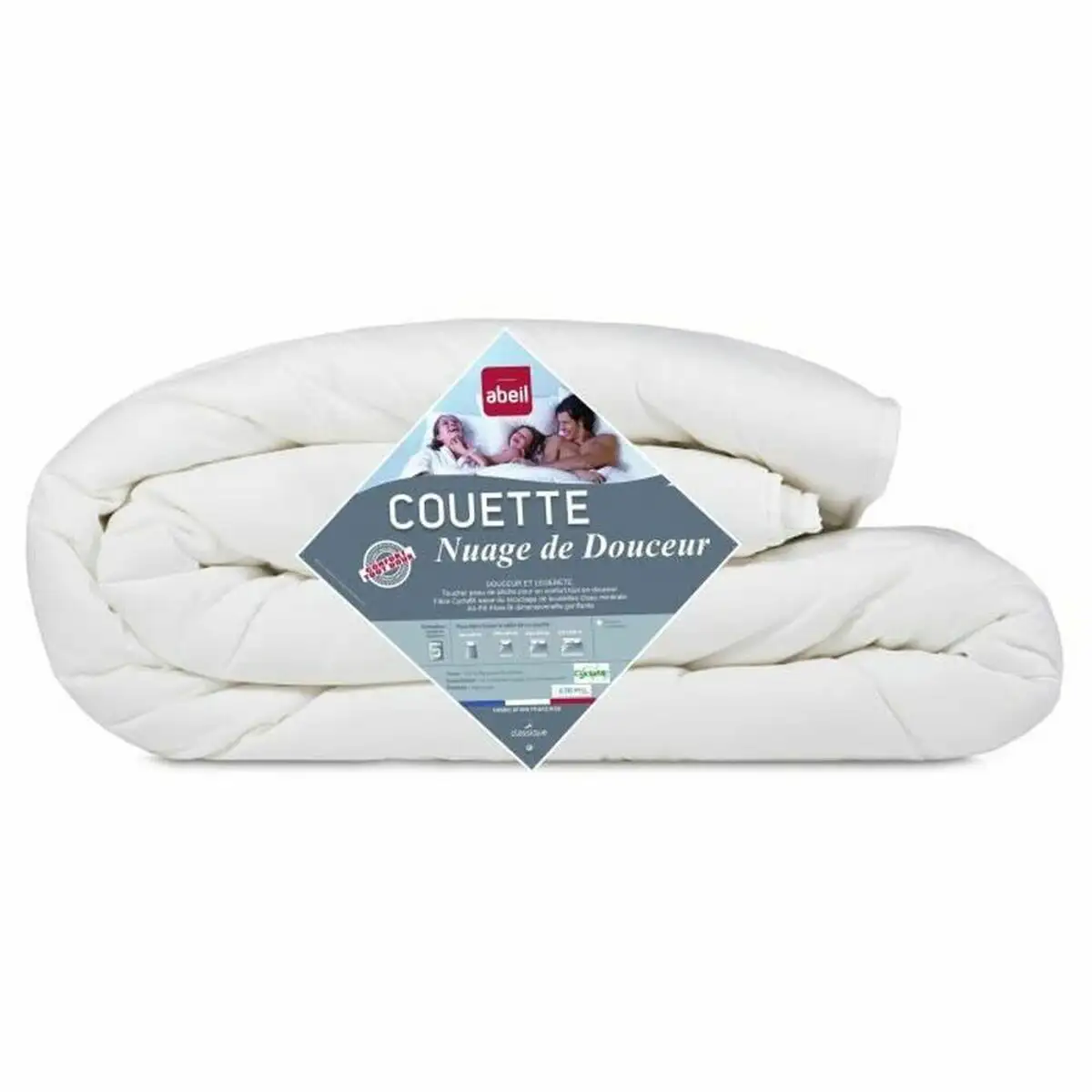 Remplissage de couette abeil soft cloud leger blanc 200 g m2 240 x 260 cm_9025. DIAYTAR SENEGAL - L'Art de Trouver ce que Vous Aimez. Plongez dans notre assortiment varié et choisissez parmi des produits qui reflètent votre style et répondent à vos besoins.