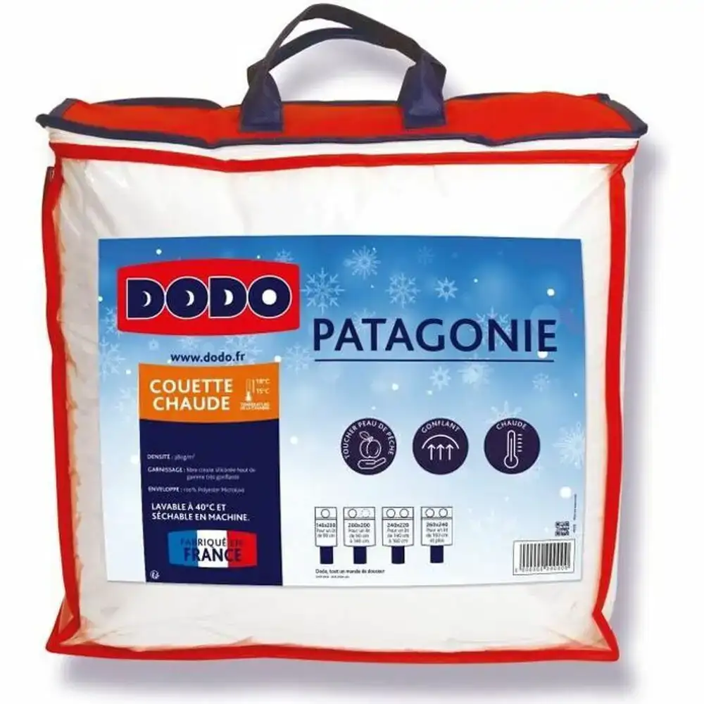 Remplissage de couette dodo patagonia blanc 220 x 240 cm 380 g m2_4011. DIAYTAR SENEGAL - Là où Chaque Produit a son Propre Éclat. Explorez notre boutique en ligne et trouvez des articles qui ajoutent de la brillance à votre quotidien.
