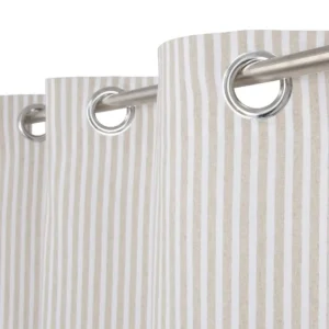 Rideau beige 140 x 260 cm_5226. DIAYTAR SENEGAL - Votre Passage Vers l'Excellence Shopping. Découvrez un catalogue en ligne qui offre une expérience d'achat exceptionnelle, avec des produits soigneusement sélectionnés pour satisfaire tous les goûts.