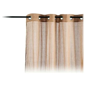 Rideau beige 260 x 140 cm _1533. DIAYTAR SENEGAL - Votre Escale Shopping incontournable. Explorez notre boutique en ligne et dénichez des trésors qui reflètent la richesse culturelle et la modernité du Sénégal.