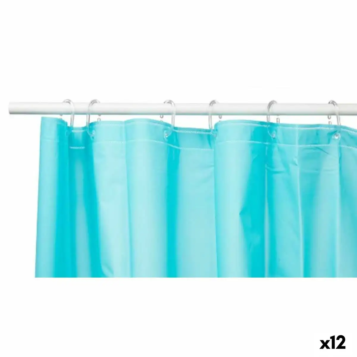Rideau de douche bleu polyethylene eva 180 x 180 cm 12 unites _8326. DIAYTAR SENEGAL - Là où Chaque Produit est une Trouvaille Unique. Découvrez notre boutique en ligne et trouvez des articles qui vous distinguent par leur originalité.