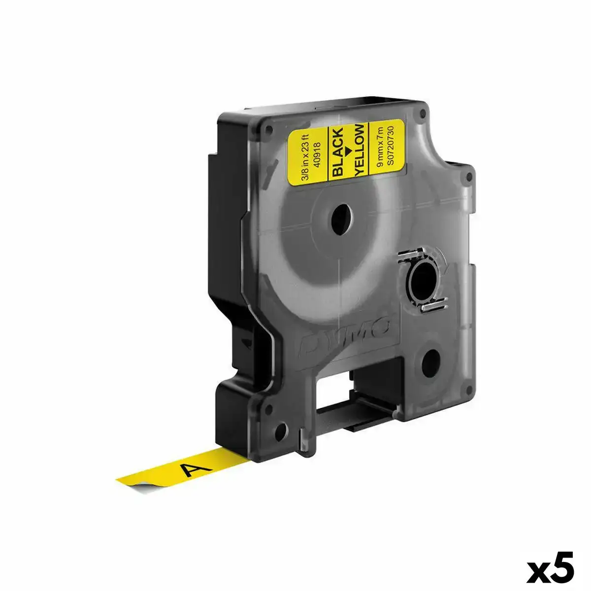 Ruban lamine pour etiqueteuses dymo d1 40918 labelmanager tm noir jaune 9 mm 5 unites _4307. DIAYTAR SENEGAL - Votre Boutique en Ligne, Votre Histoire. Explorez notre sélection et découvrez des produits qui reflètent votre parcours et vos aspirations, un achat à la fois.