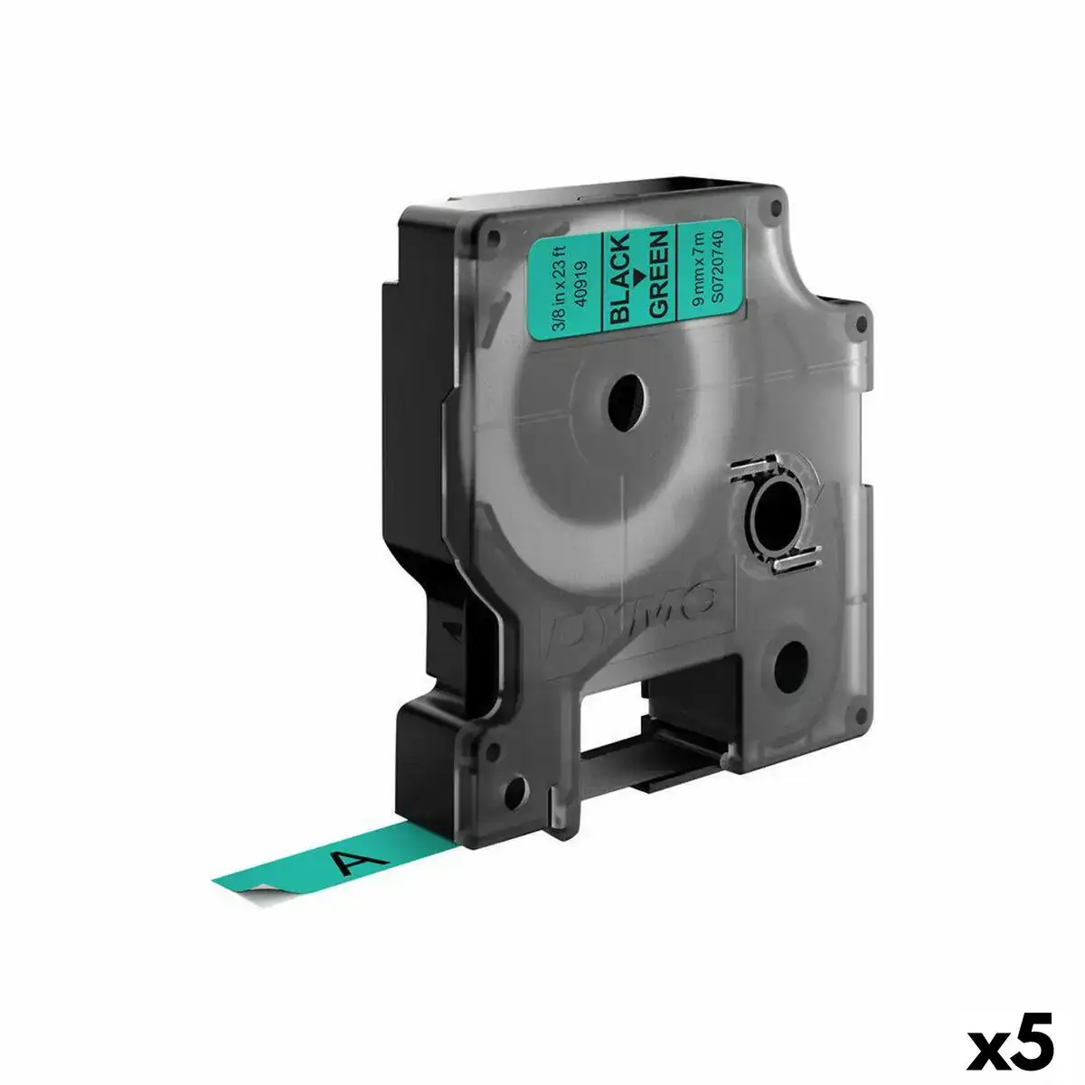 Ruban lamine pour etiqueteuses dymo d1 40919 labelmanager tm noir vert 9 mm 5 unites _4547. DIAYTAR SENEGAL - Votre Passage vers l'Élégance Accessible. Parcourez notre boutique en ligne pour trouver des produits qui vous permettent d'allier style et économies.