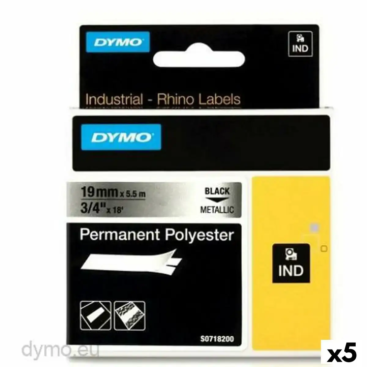 Ruban lamine pour etiqueteuses rhino dymo id1 19 19 x 5 5 mm noir gris autocollants 5 unites _1952. Découvrez DIAYTAR SENEGAL - Là où le Choix Rencontre la Qualité. Parcourez notre gamme diversifiée et choisissez parmi des produits conçus pour exceller dans tous les aspects de votre vie.