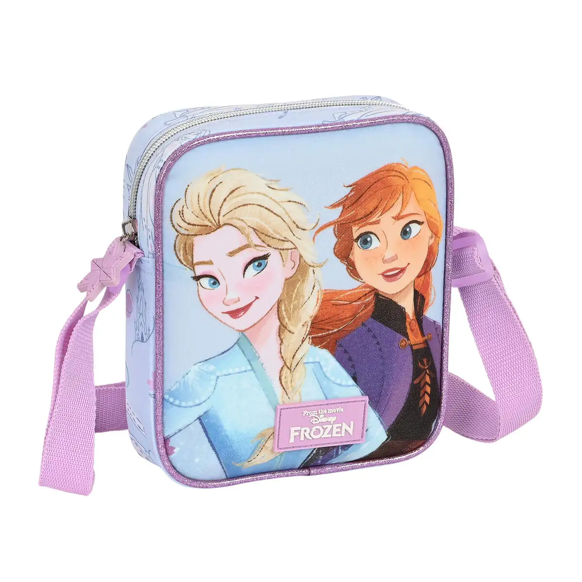 Sac a bandouliere frozen believe lila 16 x 18 x 4 cm_9603. DIAYTAR SENEGAL - L'Art de Vivre en Couleurs et en Styles. Parcourez notre sélection et trouvez des articles qui reflètent votre personnalité et votre goût pour la vie.