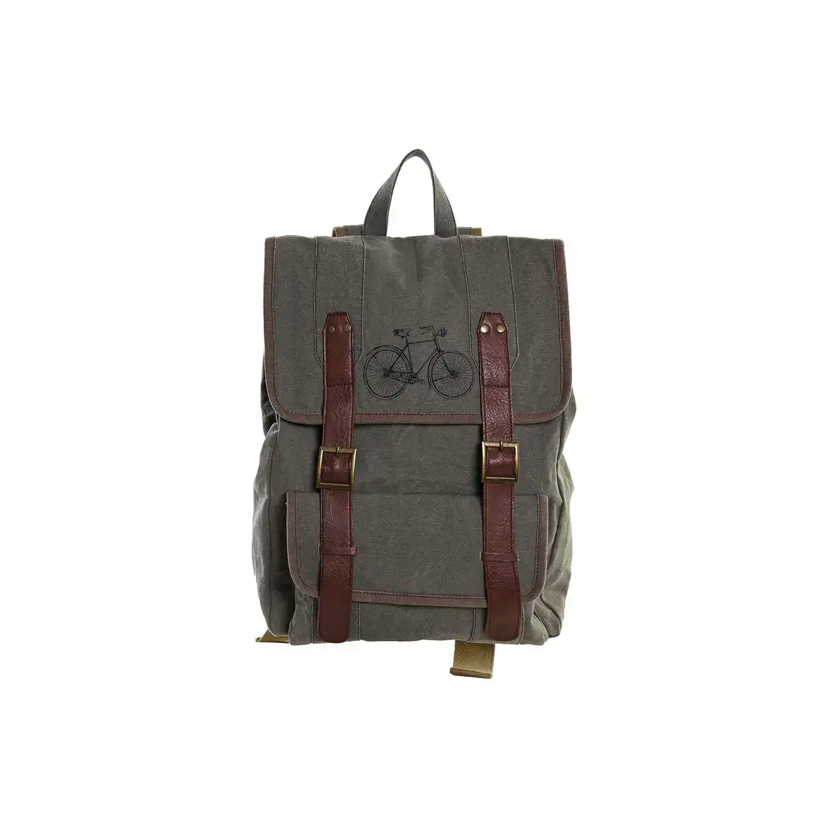 Sac a dos casual dkd home decor canvas bicyclette gris marron 33 x 12 x 47 cm _7295. DIAYTAR SENEGAL - Là où la Diversité Rencontre la Qualité. Parcourez notre gamme complète et trouvez des produits qui incarnent la richesse et l'unicité du Sénégal.