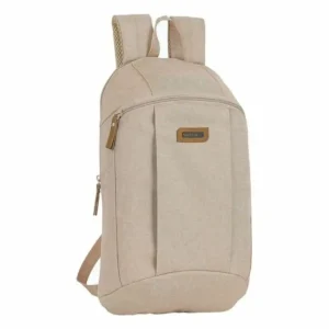 Sac a dos casual safta beige_2923. DIAYTAR SENEGAL - Là où le Shopping Devient une Expérience. Naviguez à travers notre catalogue diversifié et découvrez des produits qui ajoutent de la couleur et de la passion à votre vie.