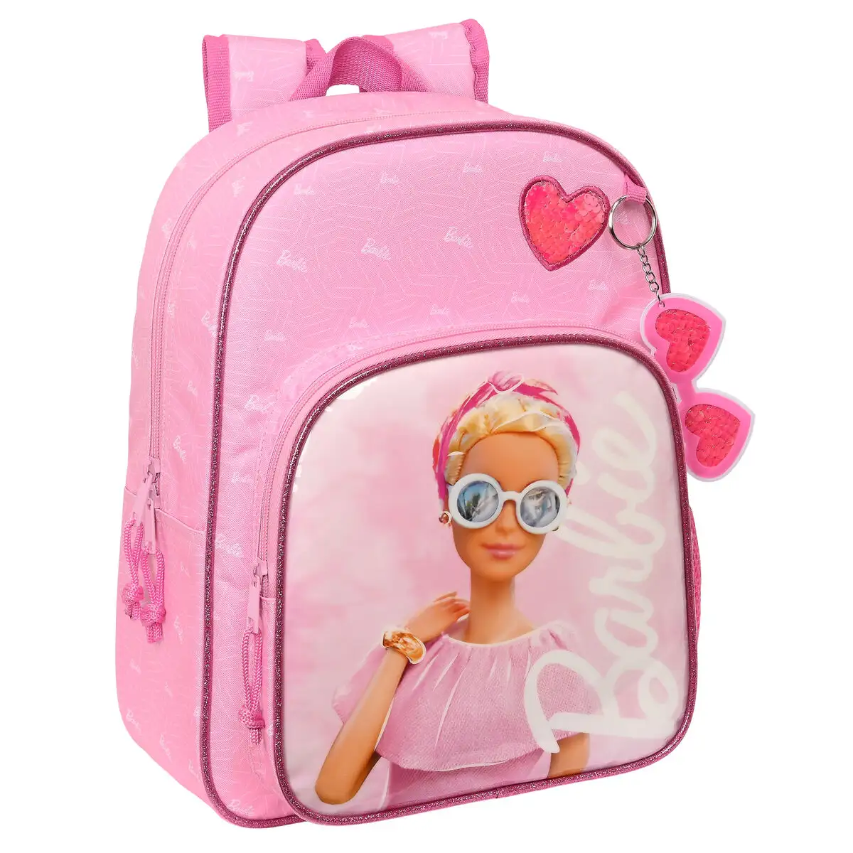 Sac a dos enfant barbie girl rose 26 x 34 x 11 cm_6947. DIAYTAR SENEGAL - Votre Passage vers l'Éclat et la Beauté. Explorez notre boutique en ligne et trouvez des produits qui subliment votre apparence et votre espace.