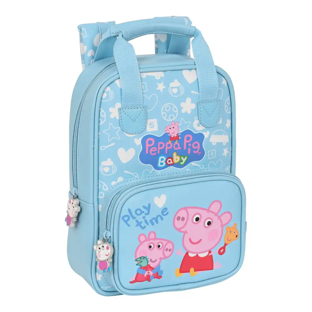 Sac a dos enfant peppa pig baby bleu clair 20 x 28 x 8 cm _2586. Entrez dans l'Univers de DIAYTAR SENEGAL - Où Chaque Produit a sa Place. Explorez nos rayons virtuels et choisissez des articles qui s'intègrent parfaitement à votre style de vie.