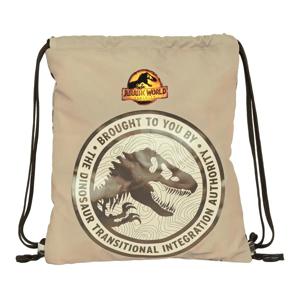 Sac a dos serre par des ficelles jurassic world dominion marron 35 x 40 x 1 cm _9662. DIAYTAR SENEGAL - Là où Chaque Achat Contribue à un Rêve. Naviguez à travers notre boutique en ligne et soutenez des artisans talentueux tout en acquérant des trésors.