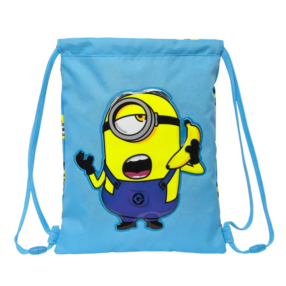 Sac a dos serre par des ficelles minions minionstatic bleu 26 x 34 x 1 cm _4404. DIAYTAR SENEGAL - Votre Oasis de Shopping en Ligne. Explorez notre boutique et découvrez des produits qui ajoutent une touche de magie à votre quotidien.